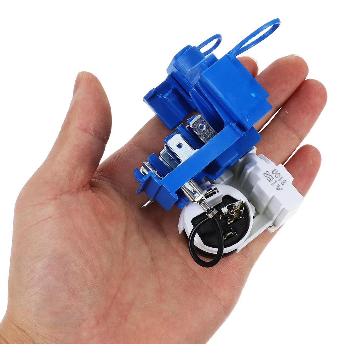 LABRIMP Relé Protector de Arranque para Compresor de Refrigerador Ac220v, Pieza de Repuesto Integrada, Accesorio para Nevera y Congelador, Protección contra Sobrecarga, Repuesto