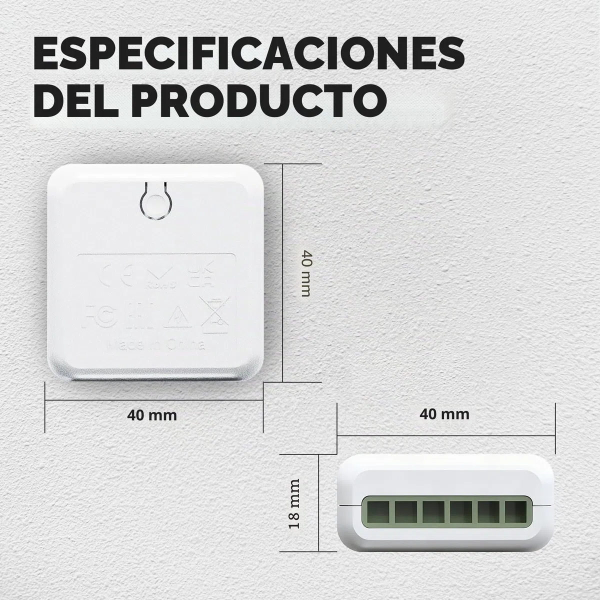 Relé Paso a Paso Electrónico Silencioso 230V 16A, Step Impulse Relay Con Memoria para Iluminación, Encapsulado Compacto 40x40x18mm, IP20, 1 Contacto NA, Controlable desde Múltiples Pulsadores