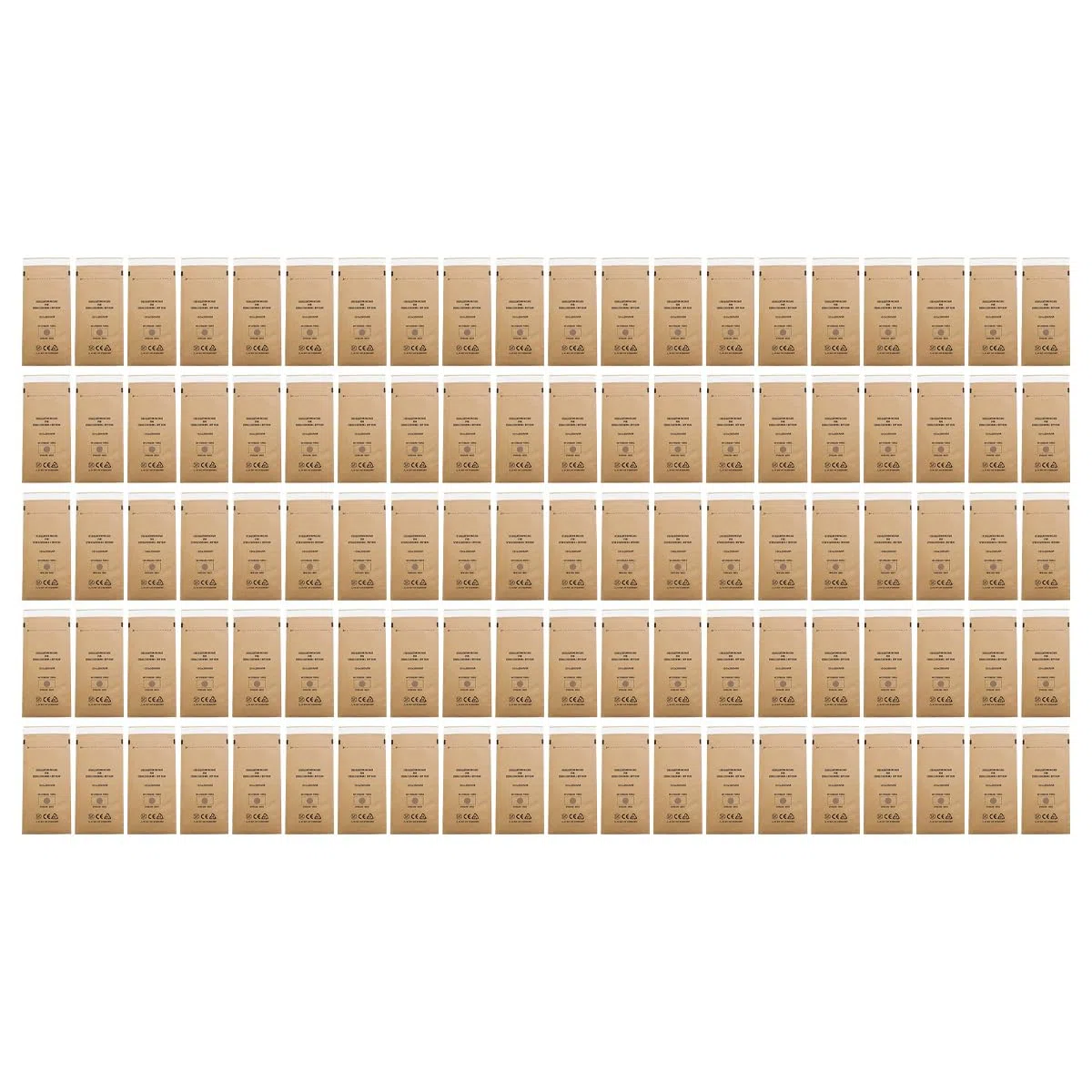 Sarini Bolsas de esterilización Kraft autonombradas con Autoclave,esterilizador seco,Bolsa de cosméticos para esterilización,Herramienta para decoración de uñas,100 Uds. (100 X 200mm)