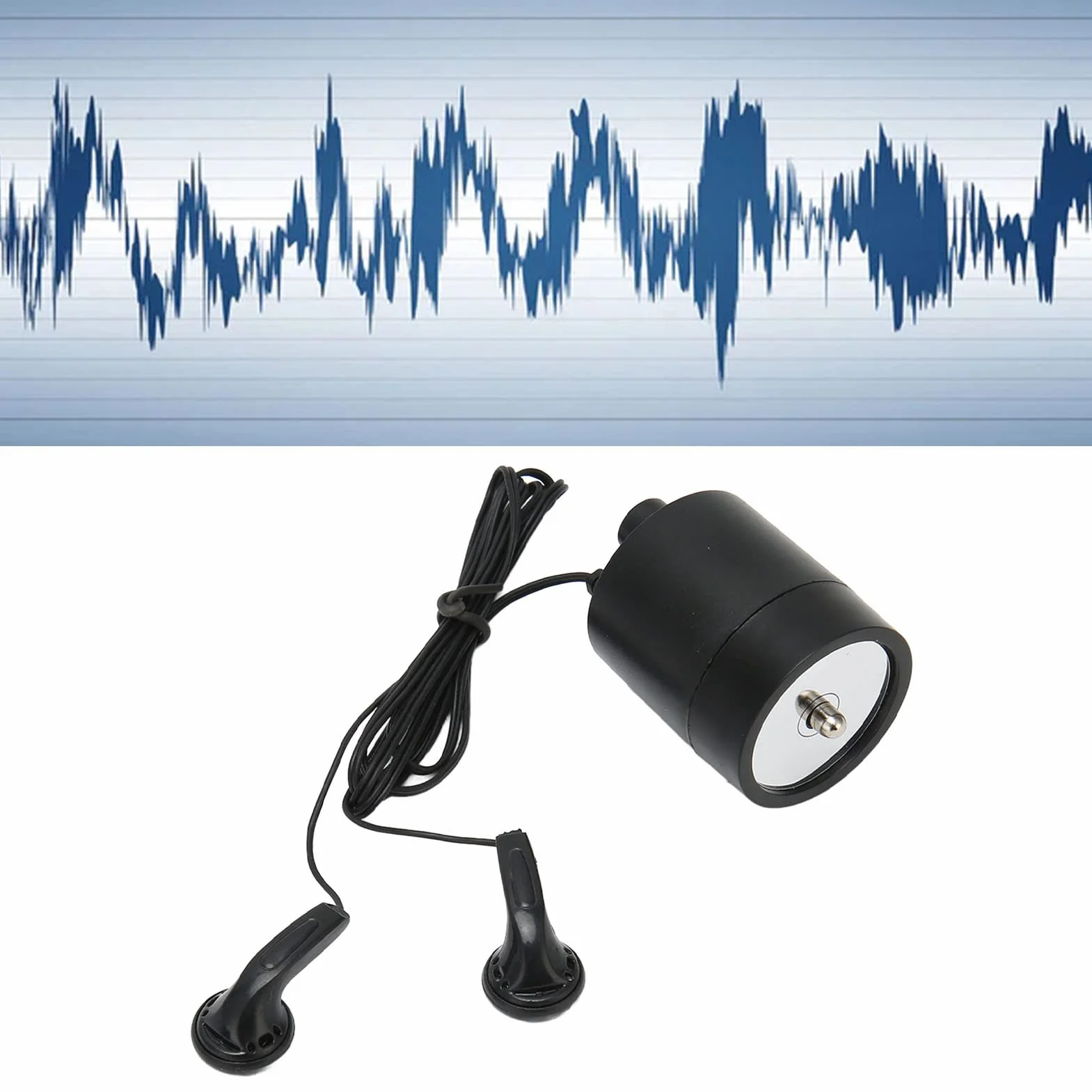 Micrófono de Pared Portátil Detector de Alta Potencia Detector de Sonido de Alta Potencia Dispositivo de Escucha de Pared Oído Amplificador Dispositivo de Escucha para Madera