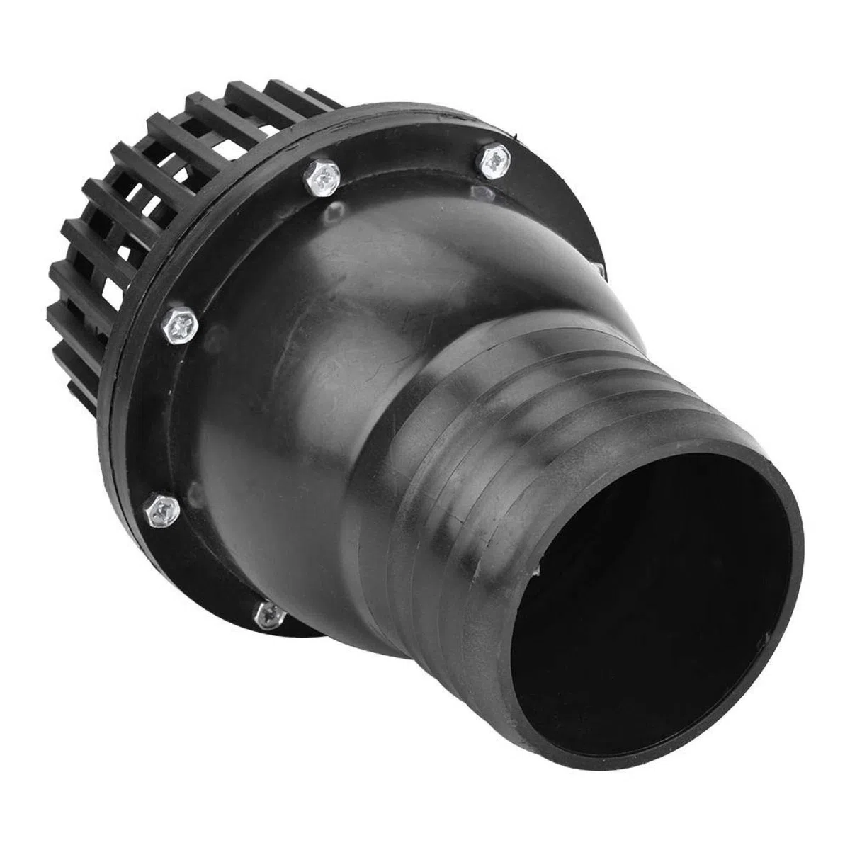 Válvula de pie de bomba de agua Válvula de retención plana de baja presión de PVC negro Válvula plana de baja presión para máquina de fluido(4in)