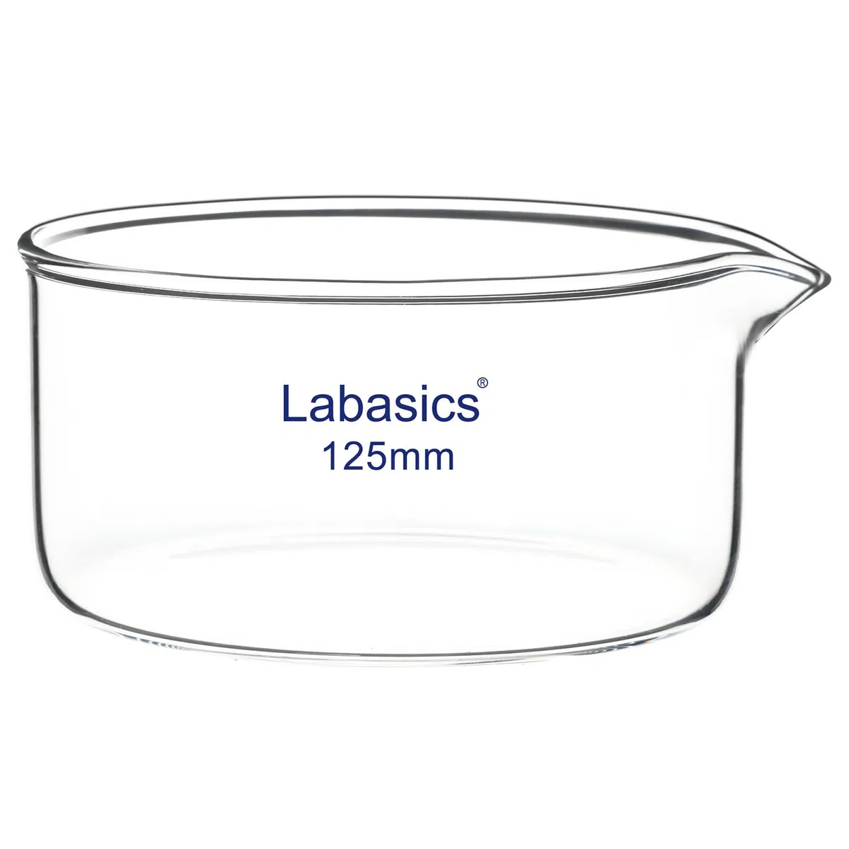 Labasics Placa de Cristalización con Pico y Borde Resistente, Diseño de Paredes Gruesas en Vidrio de Alto Borosilicato Placas de Cristalización Reutilizables para Cristalización y Evaporación