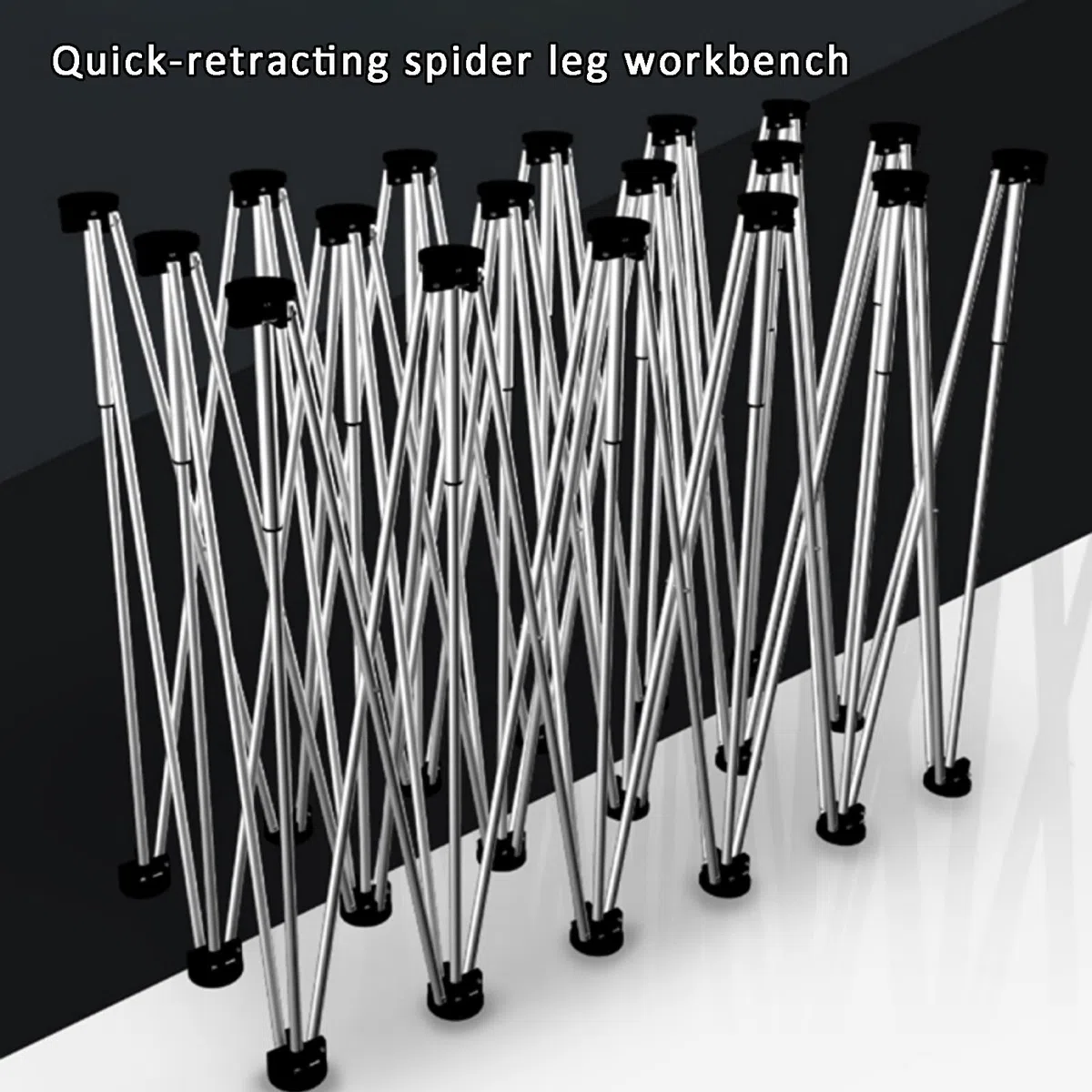 Mesa De Trabajo Retráctil Plegable, Banco De Trabajo Plegable De Servicio Pesado para Corte De Construcción De Carpintería, Portátil Multifuncional Mesa De Construcción(6 Legs)