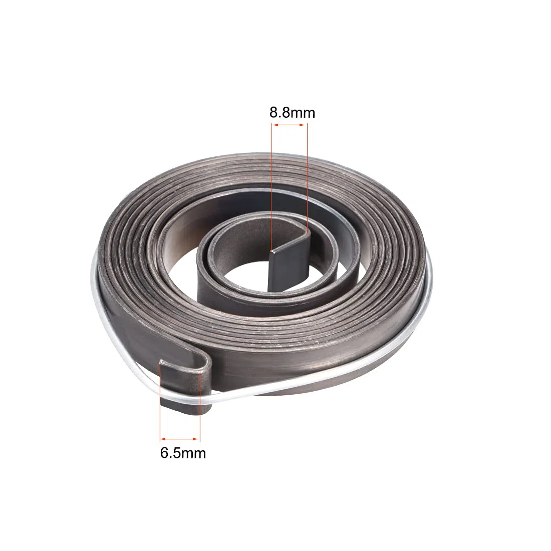 sourcing map Resorte De Taladro De Banco Ensamblaje Helicoidal De Retorno De 1540mm 64X10X1.2mm 2Pcs