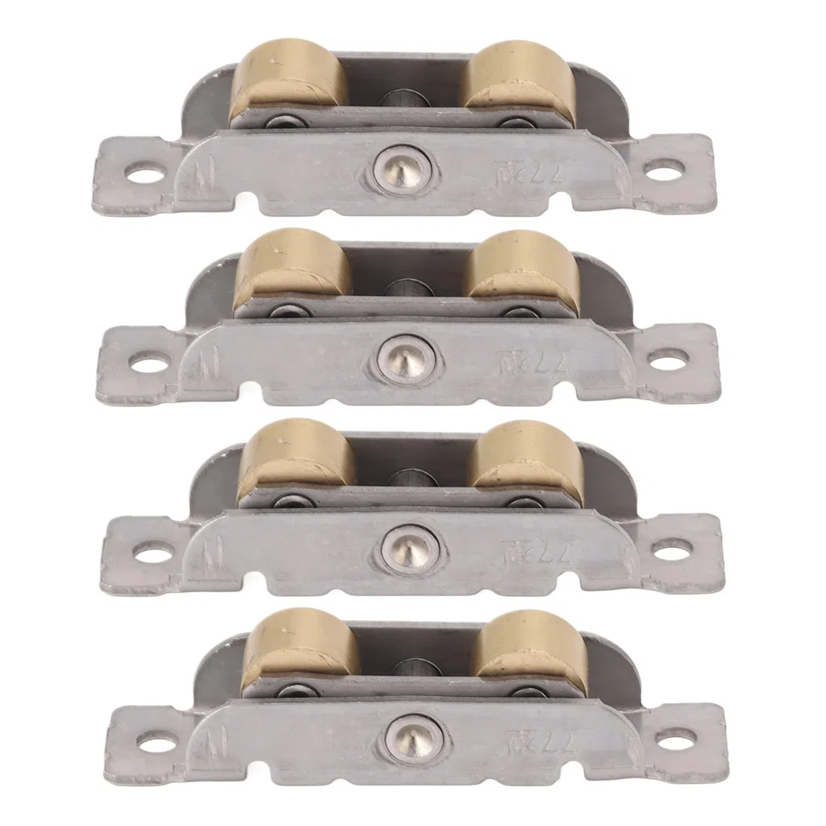 4 Piezas de Rodillos para Puertas Corredizas de Patio, Montaje de Puerta, Ventana, Pista, Accesorio, Rueda, Rodillo, Vidrio, Cobre, Rodamiento de Bolas, Tornillos, Polea, Puerta