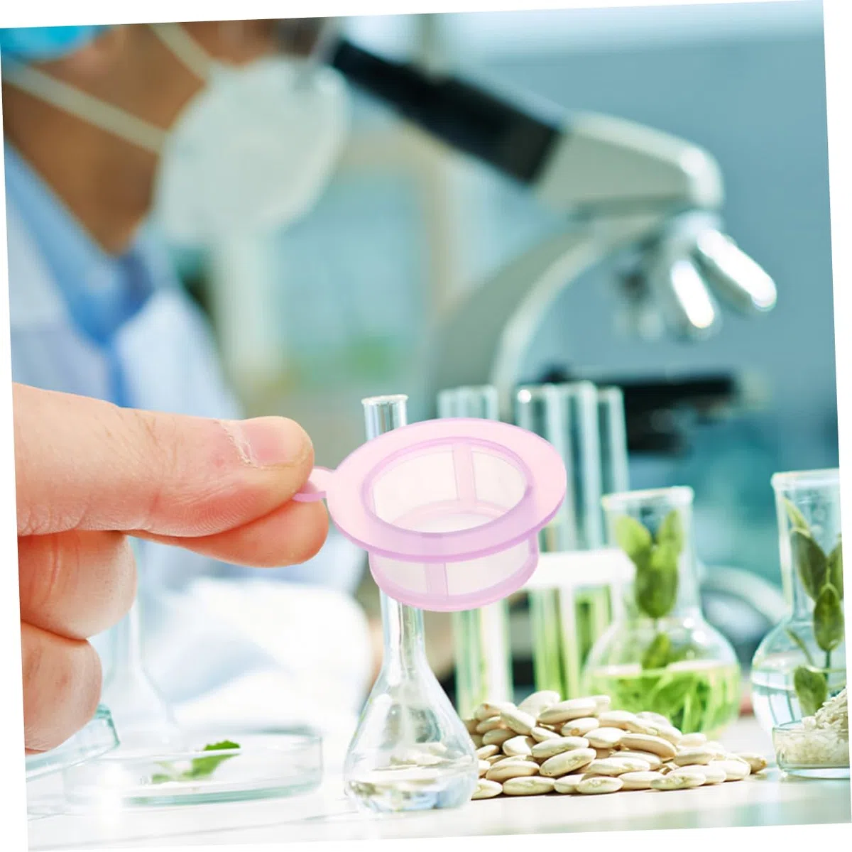 6piezas Colador De Células Filtros Para Experimentos Científicos Herramienta De Laboratorio De Malla De Filtración Precisa Contaminación
