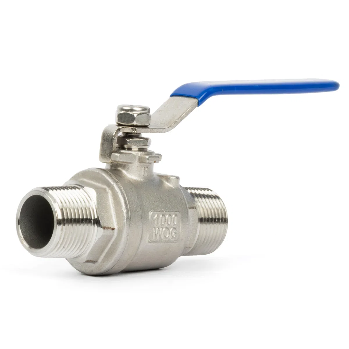 U.S. Solid Válvula de bola DN20 de 3/4 pulgadas - 304 rosca exterior de acero inoxidable G rosca completa conexión de 2 vías