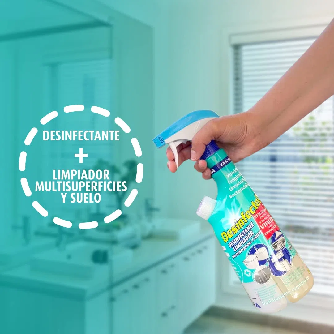 Concentralia Desinfectol |Producto Concentrado Equivalente a 7,5L o 10 Unidades Tradicionales de 750 ml | Desinfectante Multisuperficies y Suelo | Limpia Suelos y Desinfectante | Viricida y Bactecida
