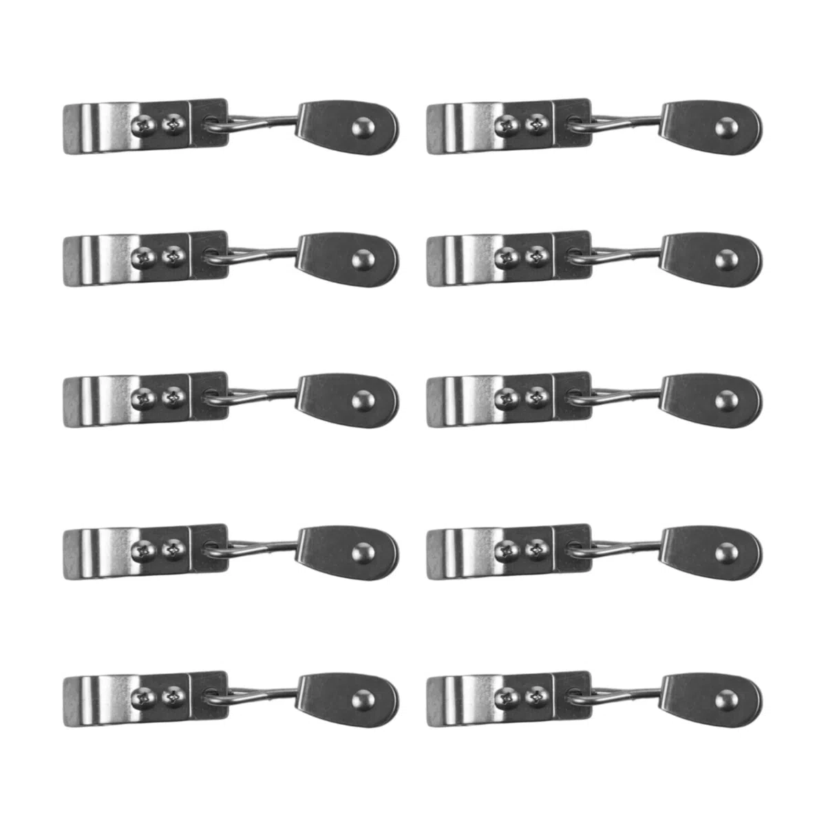 Polea de acero inoxidable 304 resistente, kit de accesorios para toldo con abrazaderas para tubos de 15-25 mm, se adapta a cuerda de alambre de 4 mm, paquete de 10