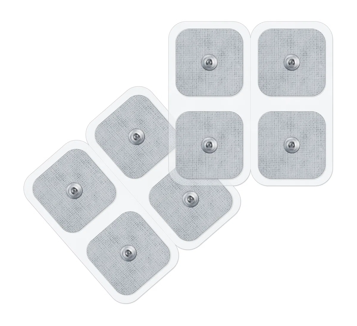 Beurer Almohadillas de gel autoadhesivas 45 x 45 mm, set de recambio, 8 electrodos para TENS y EMS adecuados para electroestimuladores EM 49 / EM 80 / EM 41 / EM 40