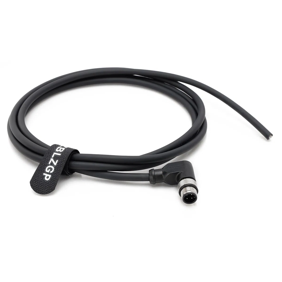 Cable de sensor y actuador blindado de 4 pines M12 en ángulo recto con codificación A, macho a cable desnudo para automatización industrial Profibus IO Link 3M/9.8FT