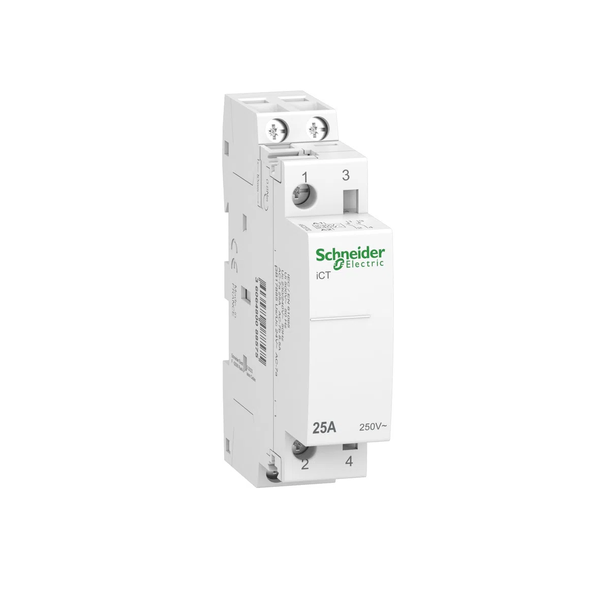 Schneider Electric A9C20732 Contactor Modular Ict 25A 2No 230-.240V 50Hz