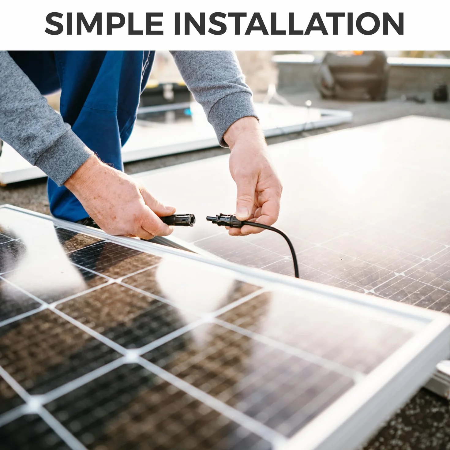deleyCON Cable Solar Y Adaptador 4/1 4mm² - Adaptador Enchufe Y PV4 / T-Adapter IP68 1500V - (M/FFFF, F/MMMM) - Para Sistema Solar, Panel Solar, Sistema PV, Fotovoltaico (60cm)