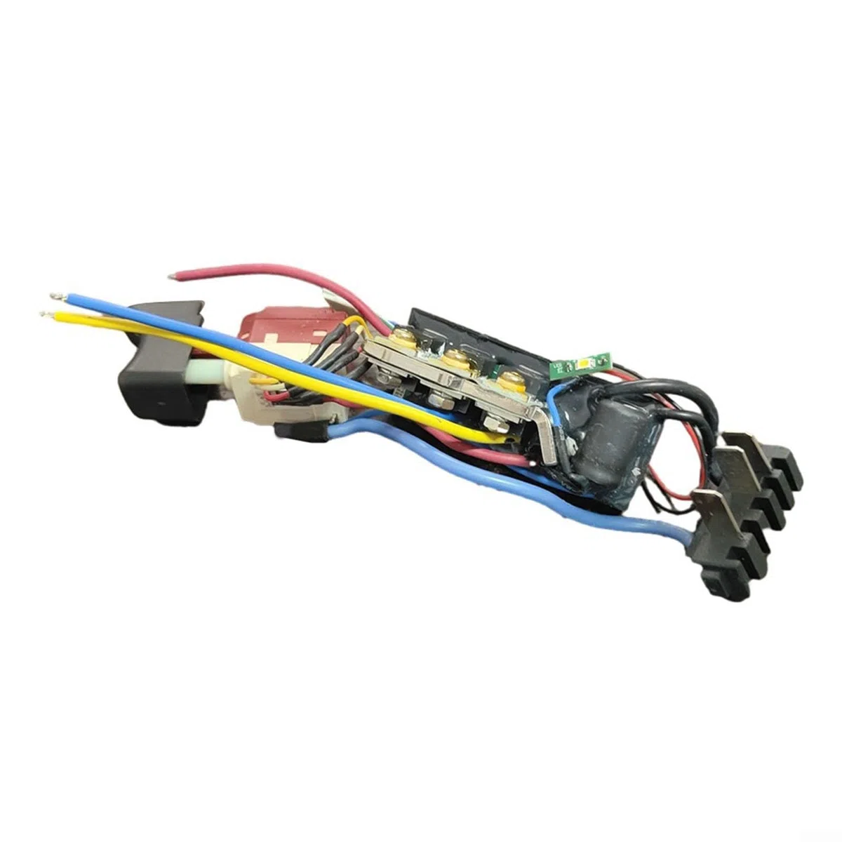 Interruptor de repuesto para taladros de mano eléctricos, 1 paquete de interruptor de plástico y metal compatible con modelos WORX WU175 WX175 WX373, control de velocidad ajustable para una fácil