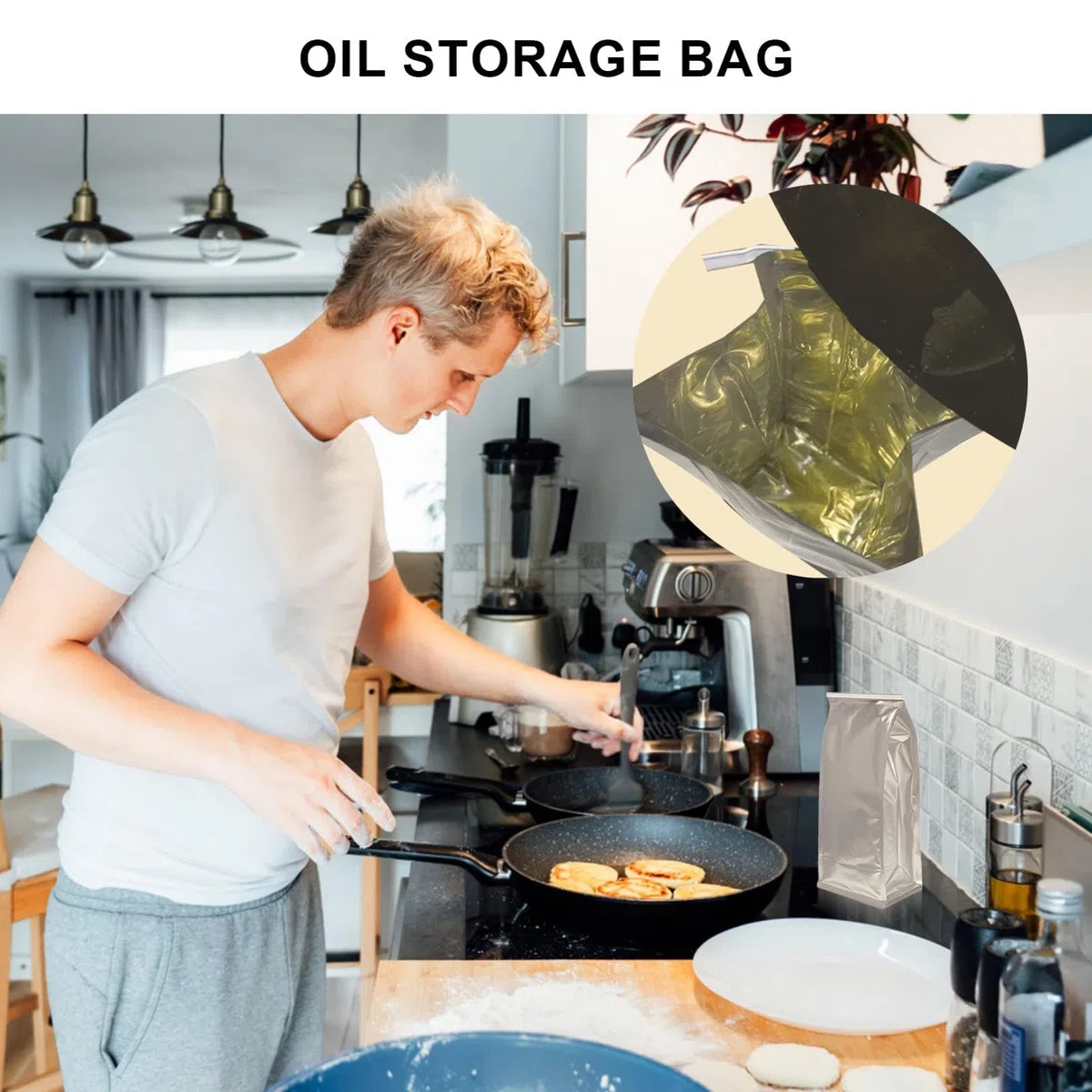 Bolsas de almacenamiento de grasa,Bolsa de almacenamiento de aceite | Bolsa de basura de aceite usado - Contenedor de eliminación de aceite de 20 piezas, recipiente para grasa y aceite de