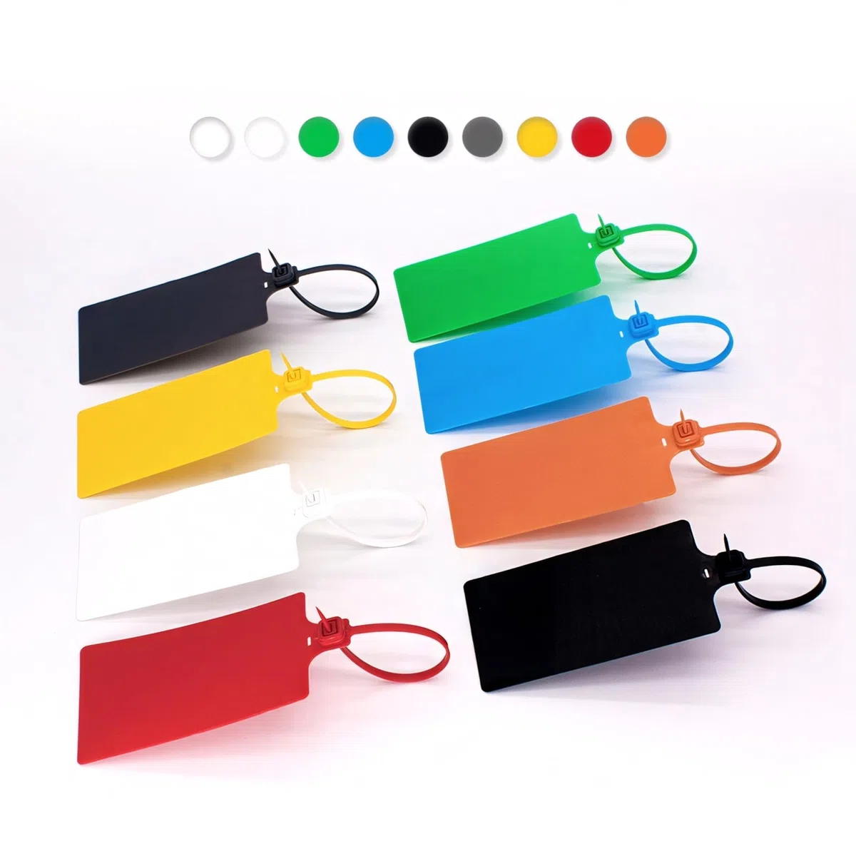Muka 100 Bridas de Plástico Personalizadas con Sello Láser, Etiqueta de Marca, 10"