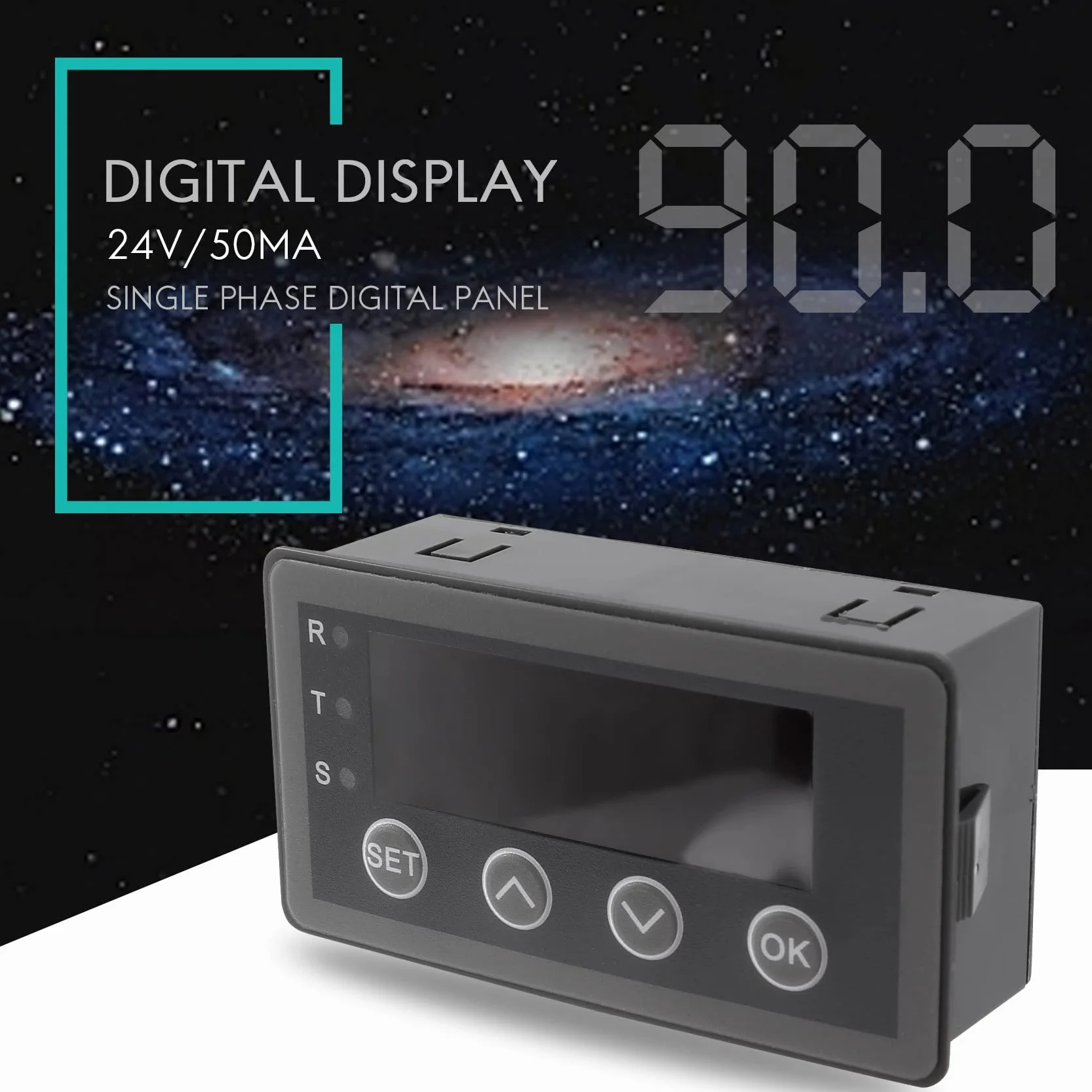 Medidor de pantalla digital 0-10V 0-20MA 2-10V 4-20MA Mesa de visualización de entrada analógica con versión RS485