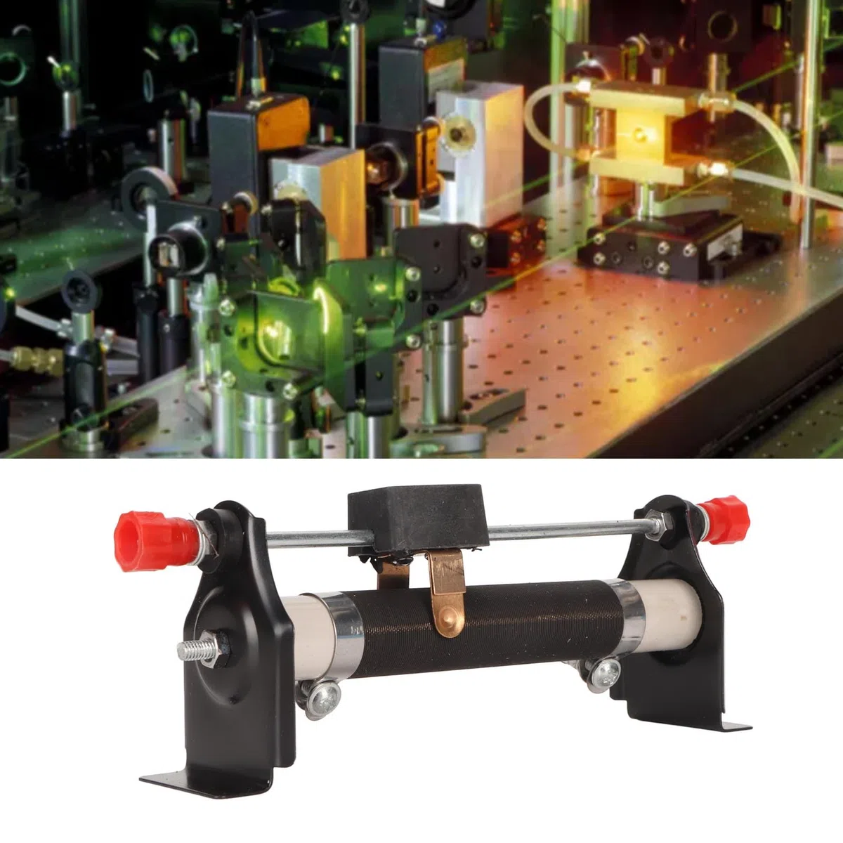 Pssopp Resistencia de Reóstato Deslizante, Resistencia Constante y Variable de Doble Uso 2A 20Ω Herramienta de Investigación de Laboratorio de Resistencia de Reóstato Deslizante para