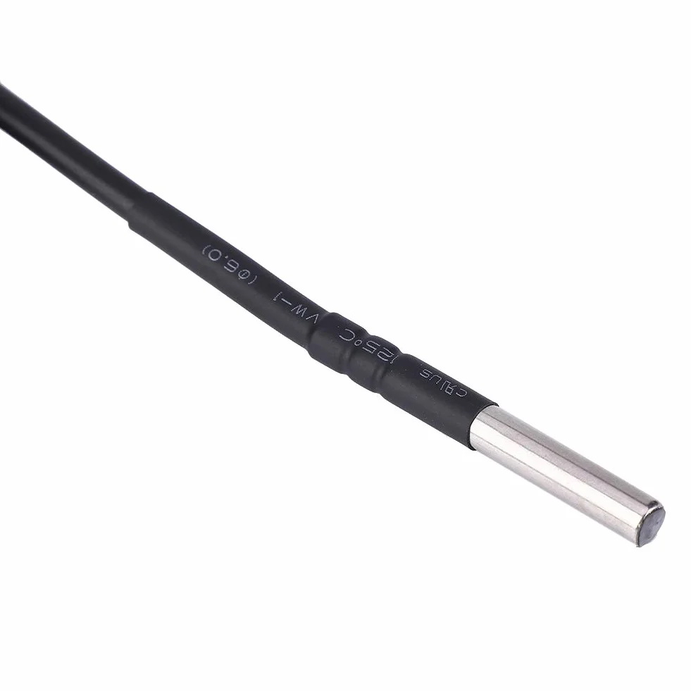Fafeicy Sonda de sensor de humedad y temperatura, digital a prueba de agua, con Caja de acero inoxidable, para monitoreo de sala de computadoras, estación meteorológica, almacén ()