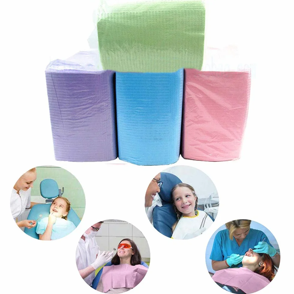Toalla de babero dental desechable para uso en clínica dental
