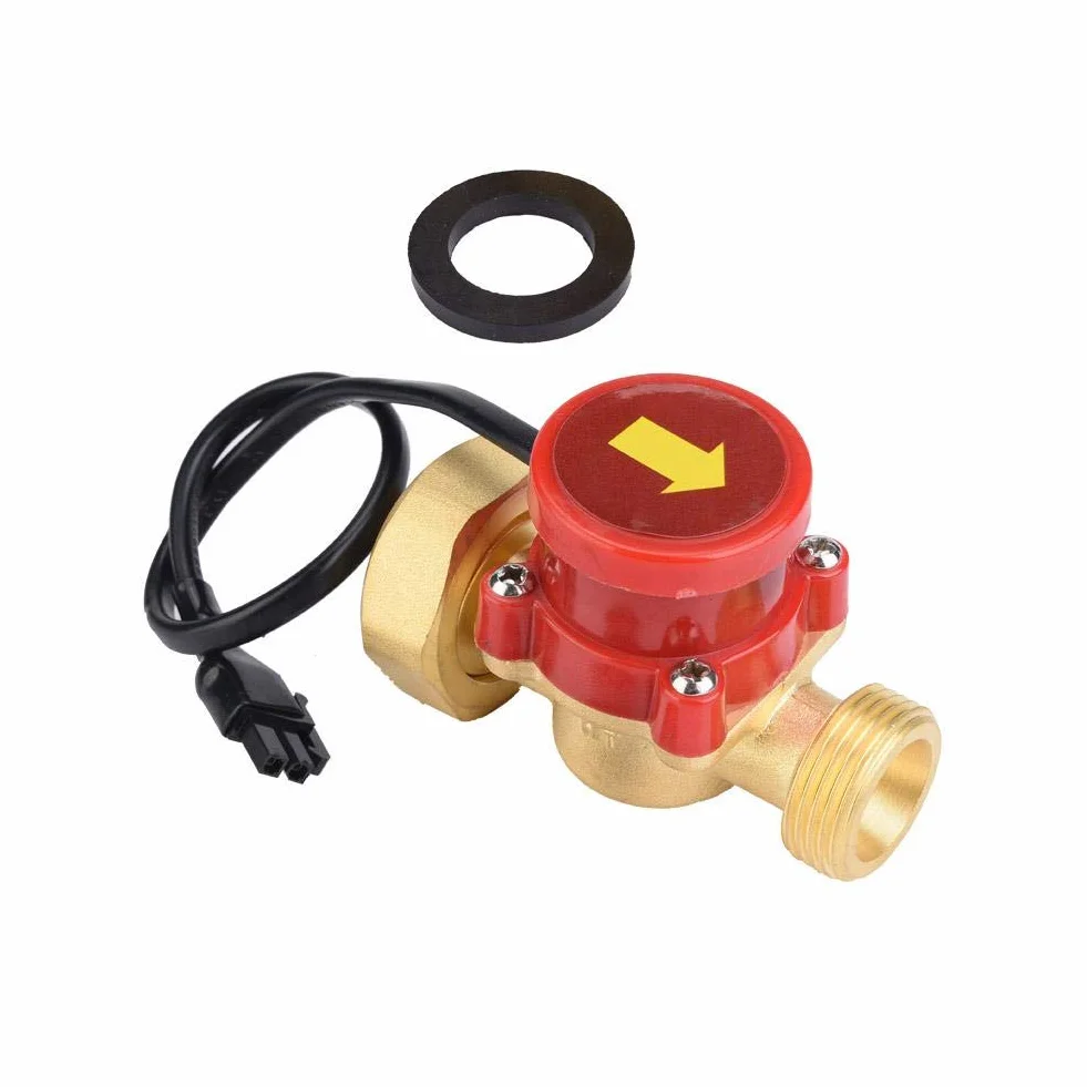 Interruptor de flujo de agua, G1-G3 / 4 Rosca Interruptor de control de flujo de agua 220V Bomba de agua Sensor de flujo Presión Interruptor de control de flujo automático