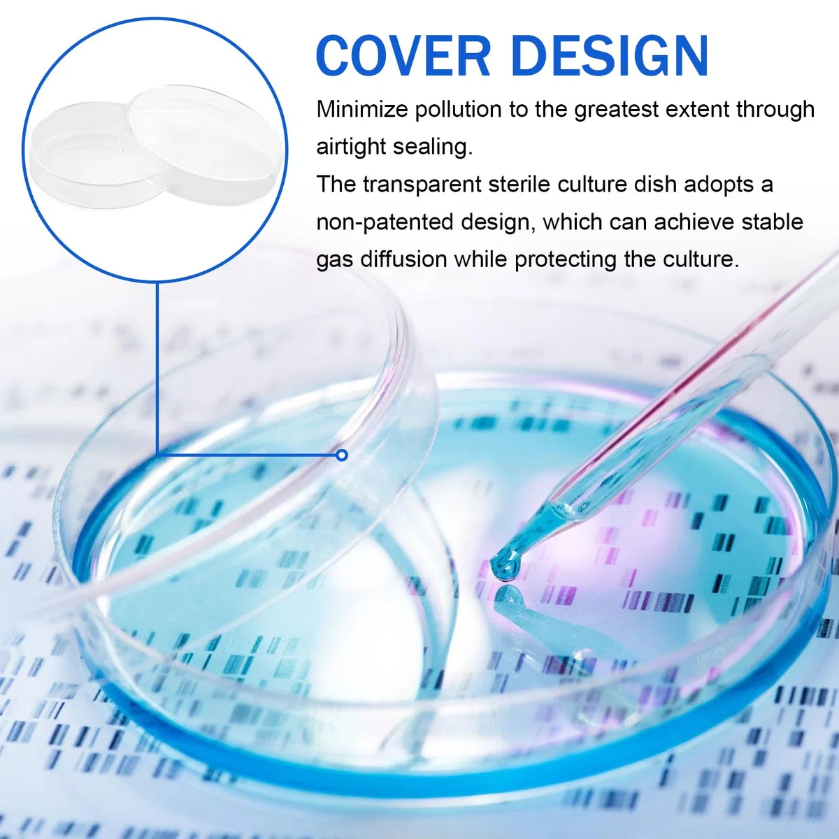 Placas de Petri de vidrio con tapa: 10 placas de Petri estéril transparentes, 90 x 20 mm, placa de cultivo celular Petri de vidrio de borosilicato, autoclavables, placas de Petri para