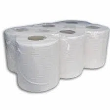 BOBINA SECAMANOS DE PAPEL INDUSTRIAL/PACK 6 BOBINAS/DOBLE CAPA DE CELULOSA PURA/GOFRADO 19gr/capa/MATERIAL PRIMERA CALIDAD/PRECORTADO 40cm/ 600gr