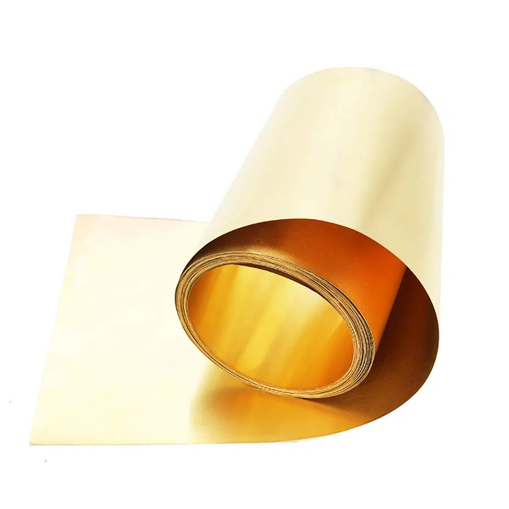 Latón Metal Hoja Delgada Lámina De Placa Rollo 100mmX3000mm-Thickness 0.1mm