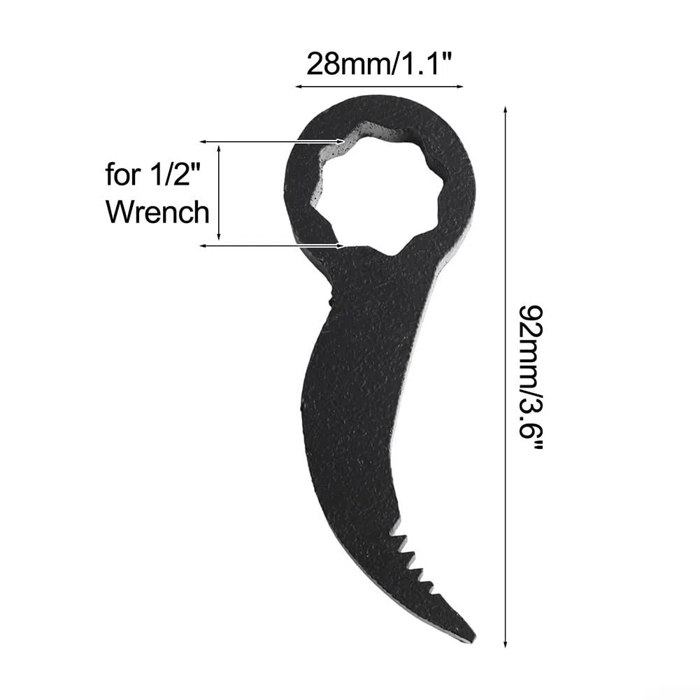 DAZZLEEX 2 cabezales adaptadores de llave de palanca para estabilidad del vehículo y manejo seguro con guantes (B)
