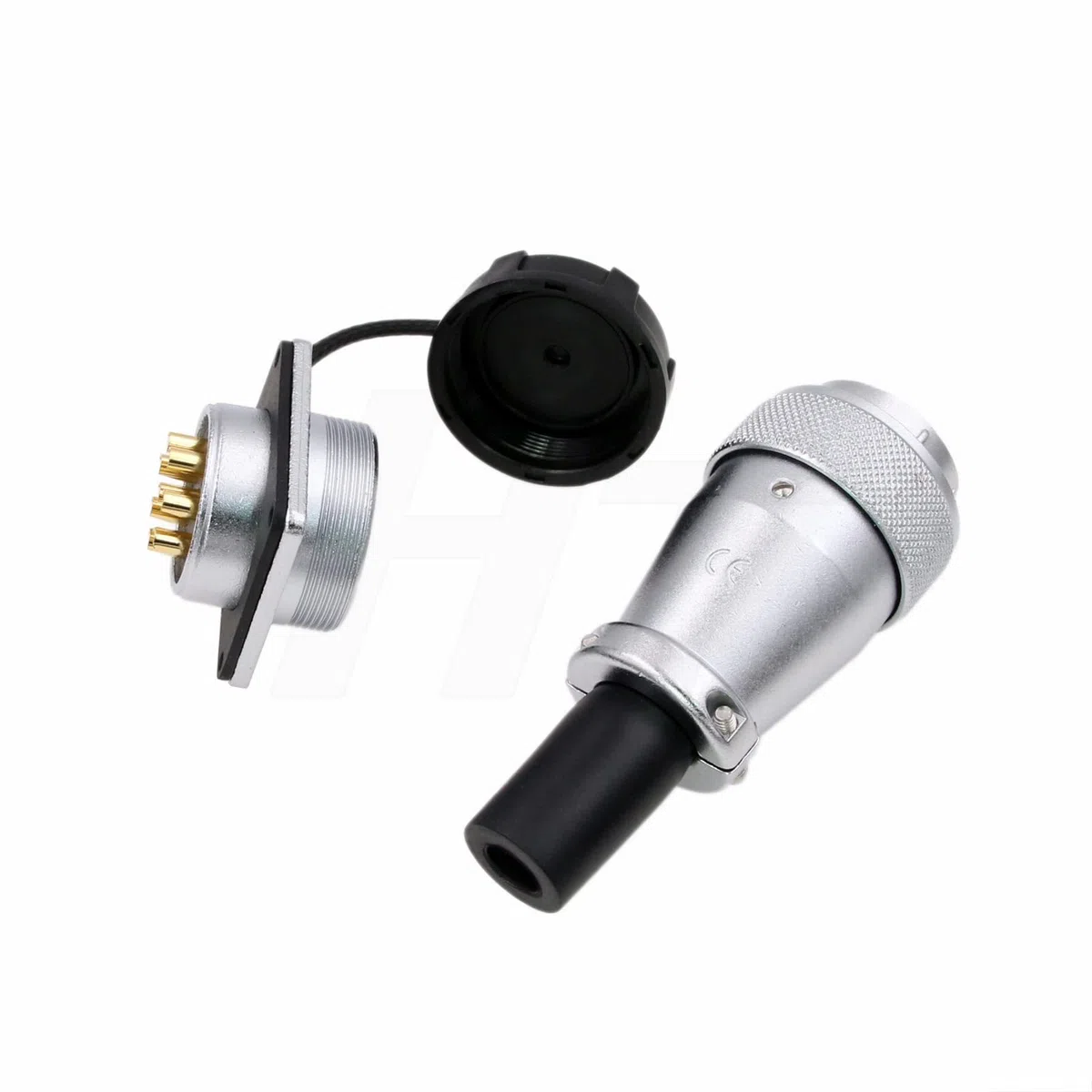 HangTon WS28 8 Pin 25A Power Connector Resistente al polvo de alto rendimiento Industrial Aviación Circular Metal Solar Automotriz Aplicación 11 AWG