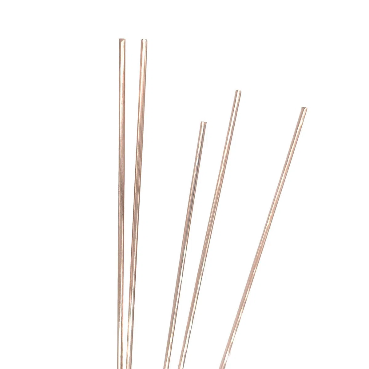 5 varillas redondas de cobre (0,8 mm, 0,9 mm, 1 mm, 1,1 mm, 1,5 mm, 1,8 mm, 2 mm y 18 mm de diámetro, longitud de 500 mm). Artesanía(2x500mm)