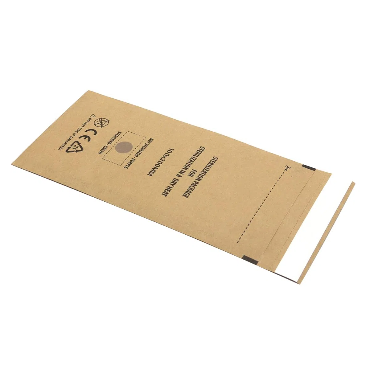 Sarini Bolsas de esterilización Kraft autonombradas con Autoclave,esterilizador seco,Bolsa de cosméticos para esterilización,Herramienta para decoración de uñas,100 Uds. (100 X 200mm)