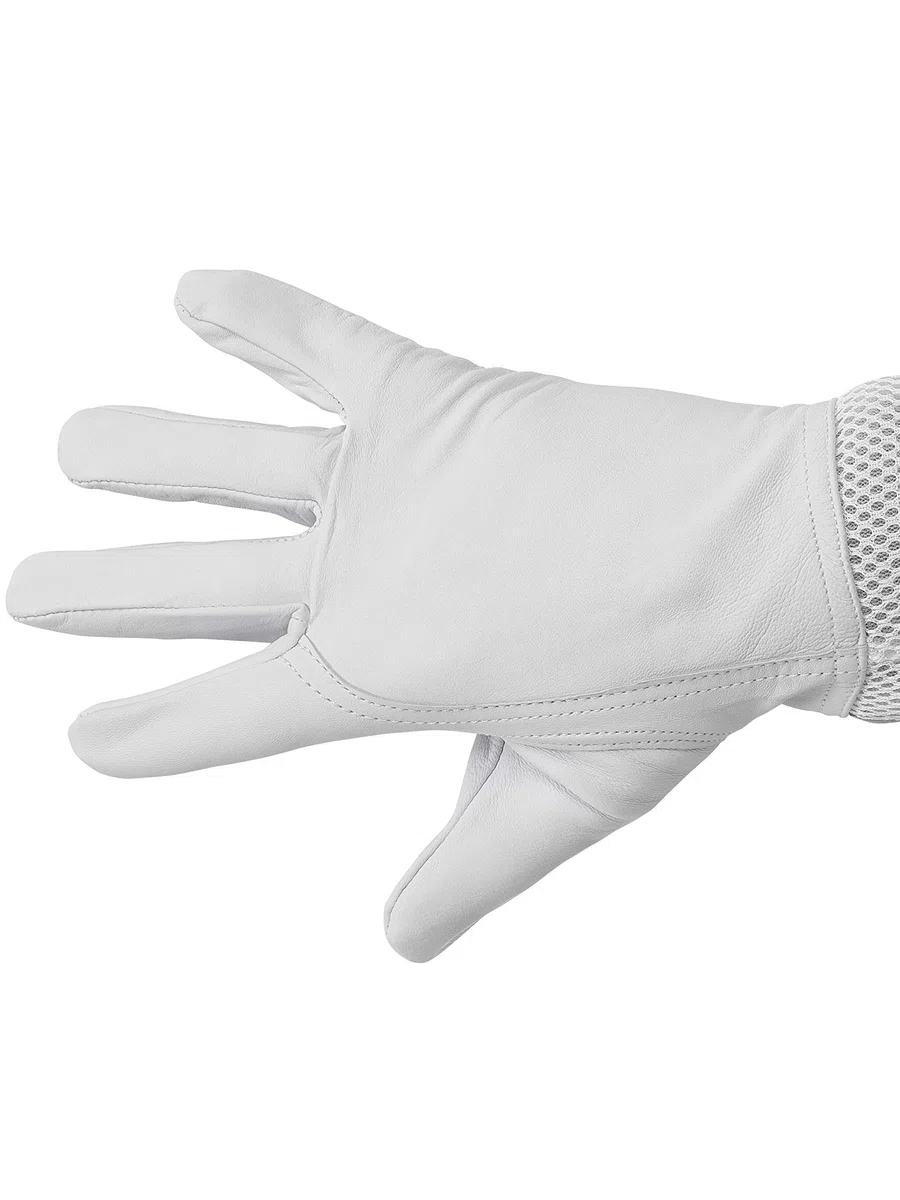 Guantes de Apicultura de Piel de Cabra con Puños Ventilados