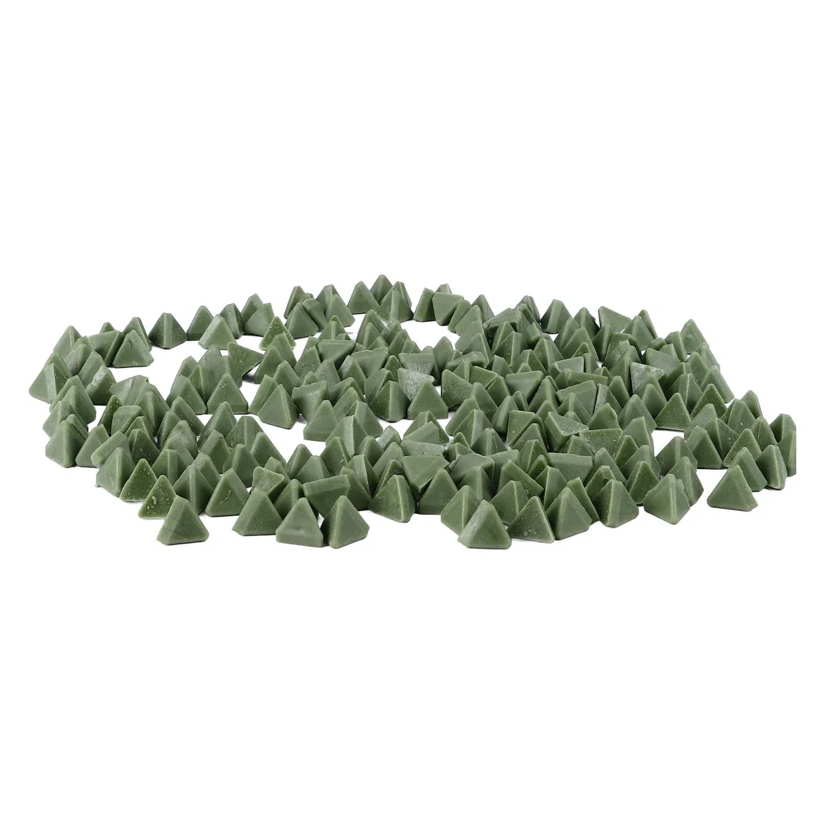 Triangle Resin Abrasive Efficient Resin Tumbling Media Fine Polishing for Jewelry Gemstone Shells 15mm 17.6oz