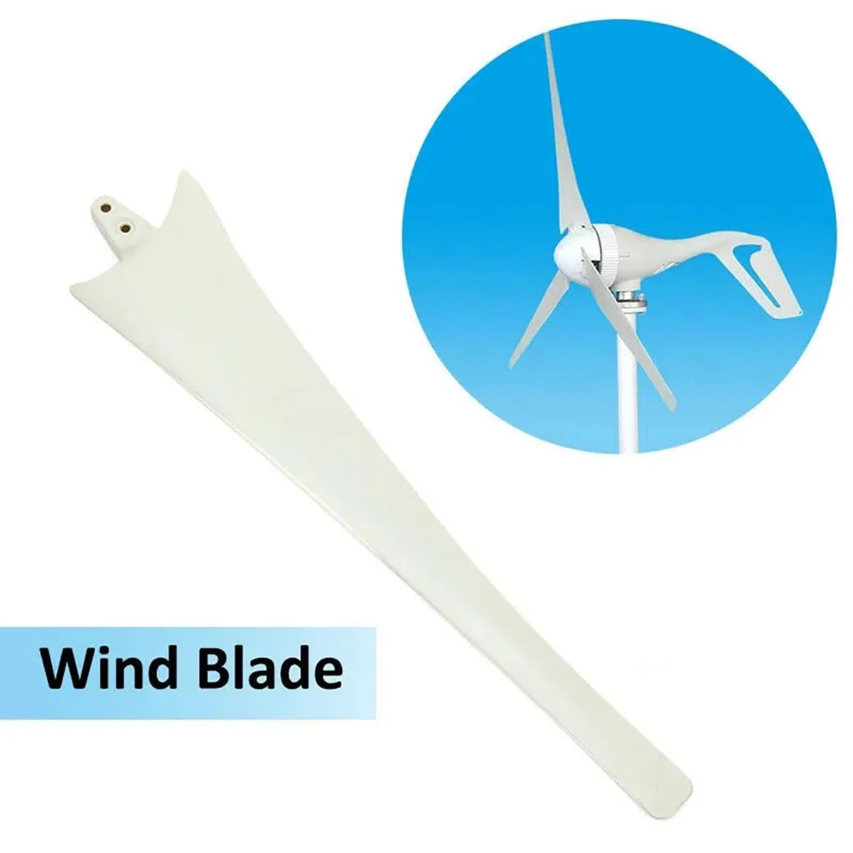 Palas De Turbina Eólica 550mm 580mm 600mm 630mm 650mm 750mm 800mm 850mm 900mm Aspas De Aerogeneradores, Palas De Aerogenerador De Eje Horizontal, Cuchillas De Fibra De Nailon,550mm