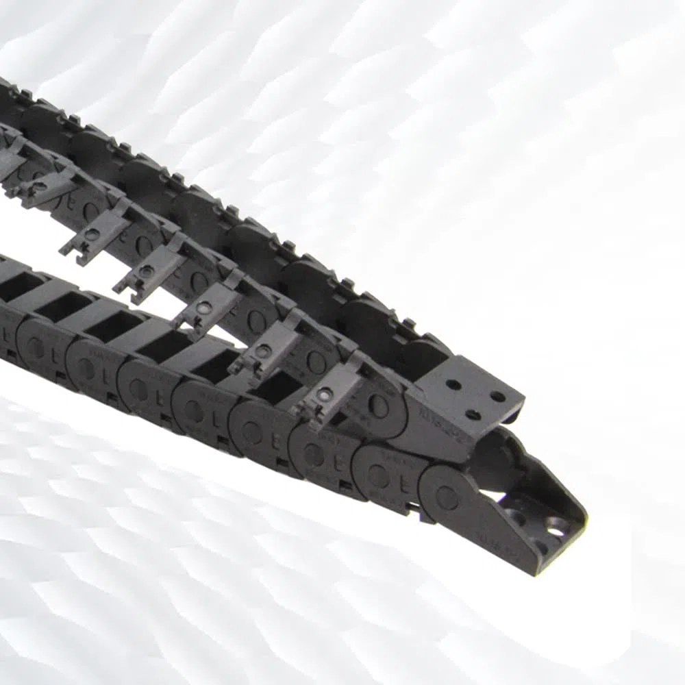 Cable de cadena de arrastre de 1metro y 39.4pulgadas, cable de cadena R18 de tipo abierto de 10x15mm, cable para impresora 3D y máquinas CNC(10x15mm exterior abierto)