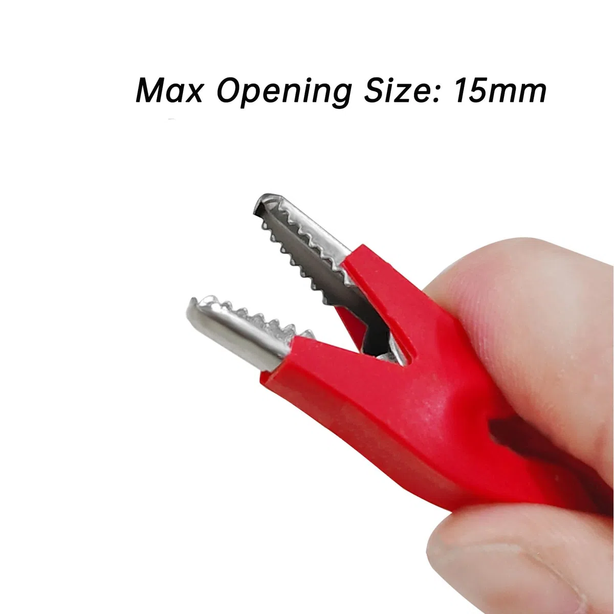 2 cables de prueba de pinzas de cocodrilo, cable de prueba flexible 3M, pinzas de cocodrilo de doble cara aisladas con cable, cable de cocodrilo para multímetro, 1000 V 15 A, rojo y negro (3