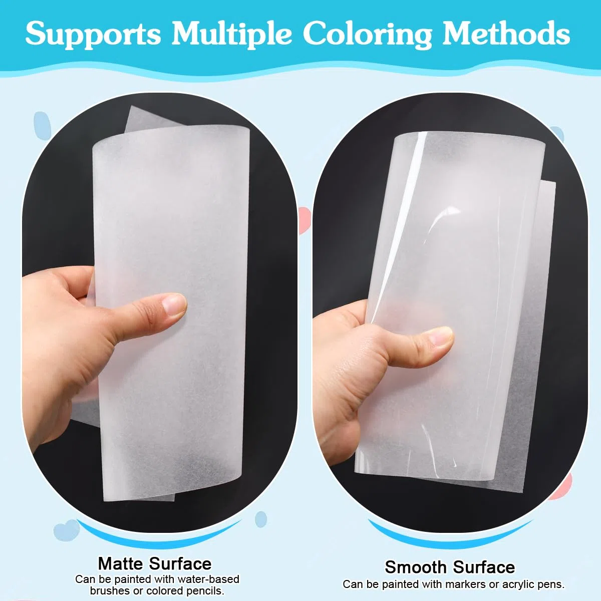 30PCS Papel Termoretractil A4, Láminas de Plástico Mágico Imprimible y Transparente, Plastico Magico Horno 29 x 20cm, Hojas Termorretráctiles a4 para Manualidades, Colgantes, Llaveros