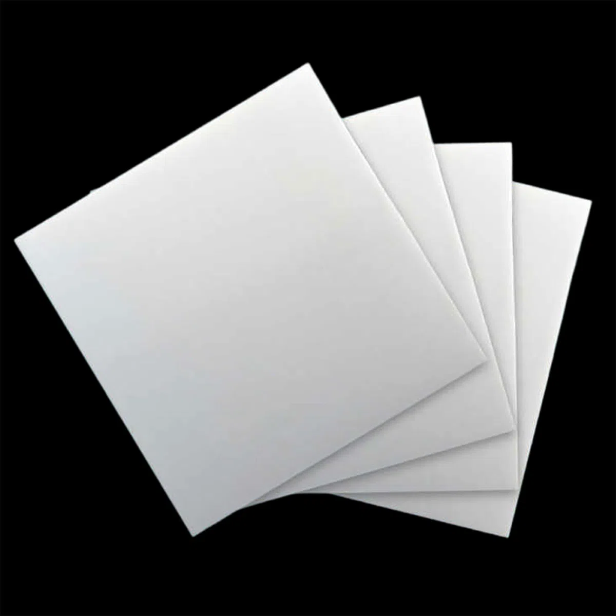 Lámina de PTFE Teflón, Lámina de teflón PTFE 200x200 mm 0,5-2 mm Blanco(1mm)