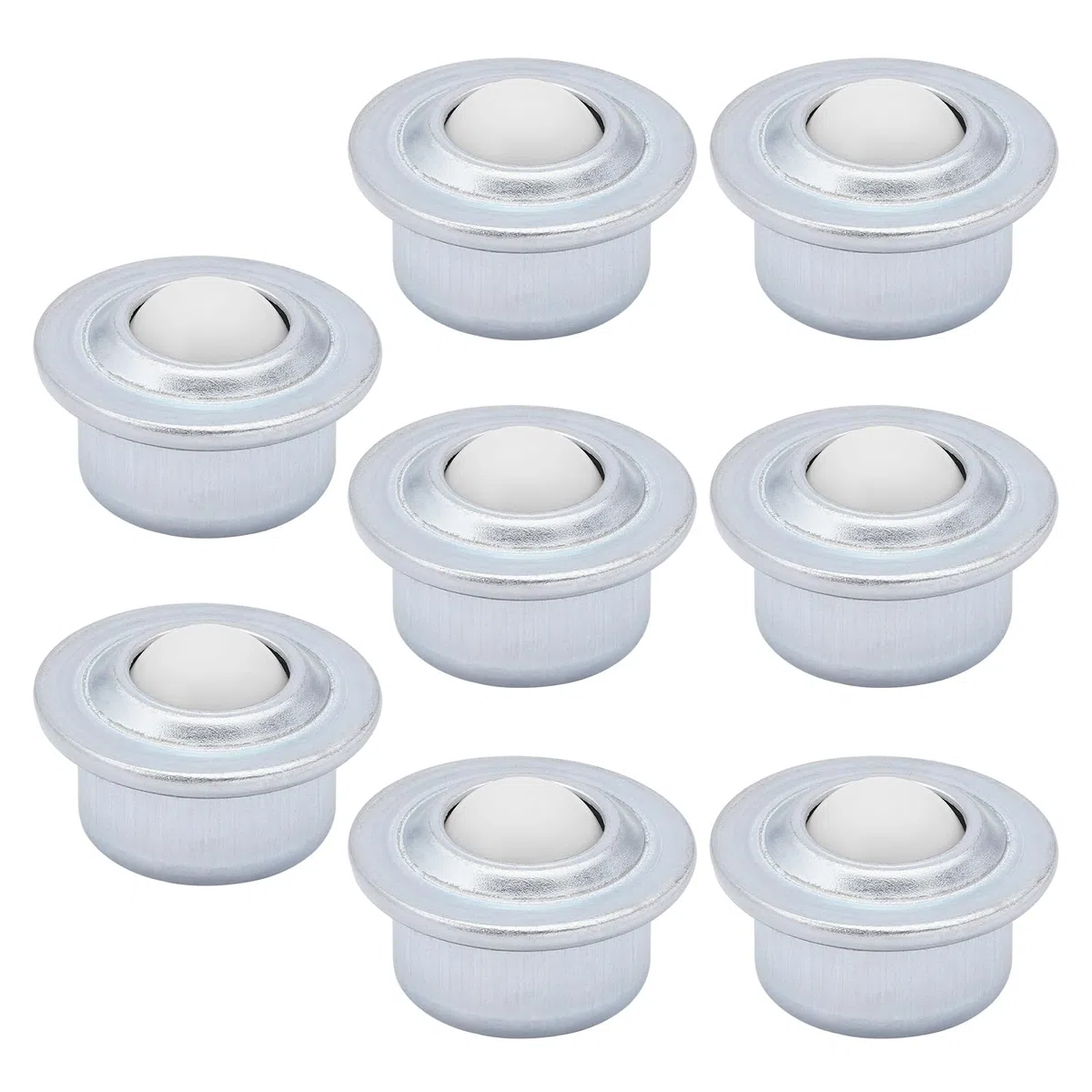8Pcs Rodamientos de Bola Rueda de Bola Transferencia Rueda de Bola de Nylon de Rodillo para Transporte Transmisión Muebles Silla de Ruedas (20mm Altura)