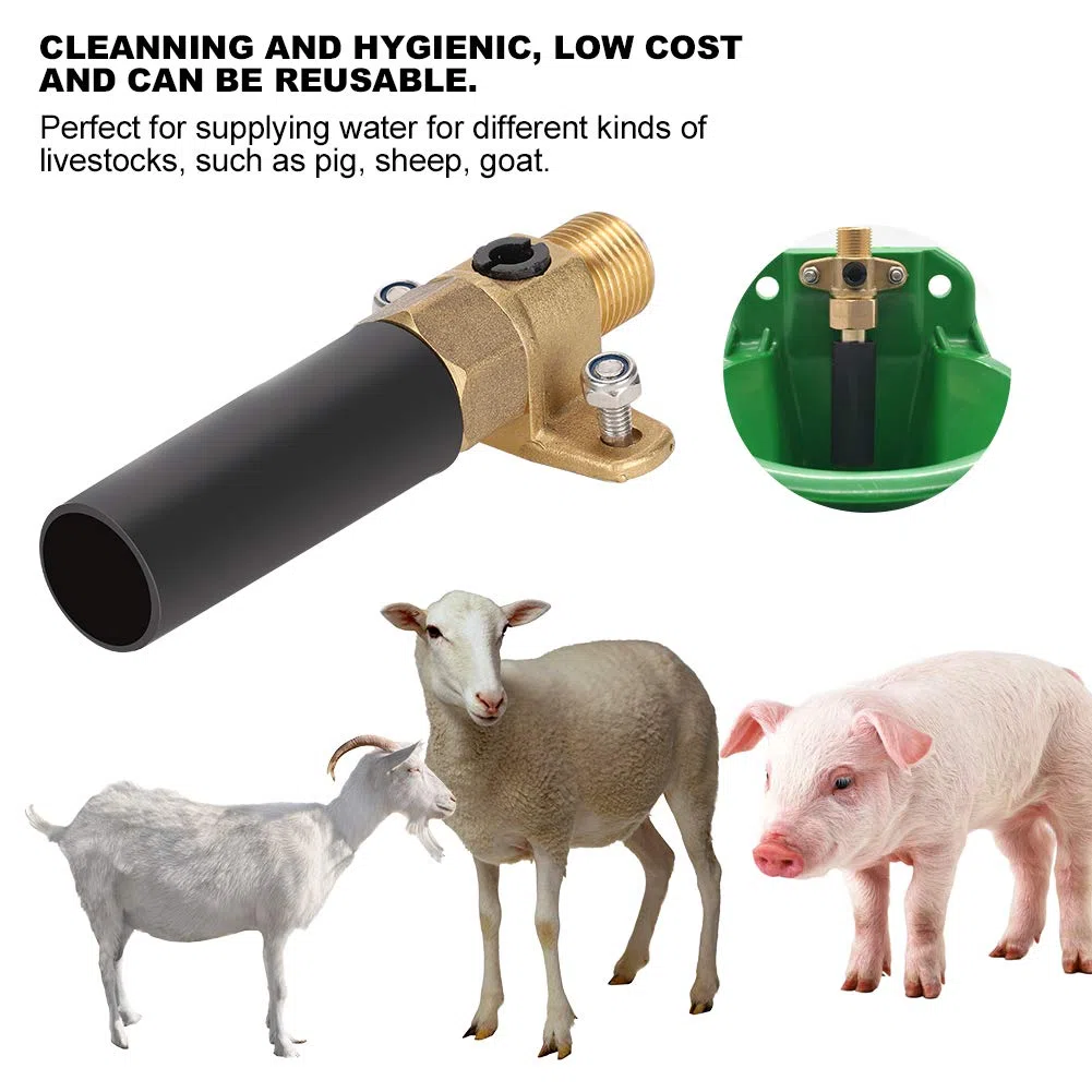 Bebedero de Agua, válvula de Flotador, Bebedero de Cobre, válvula de Cobre para Cabra, Caballo, Agua, Cuencos para ovejas, Accesorios de válvula