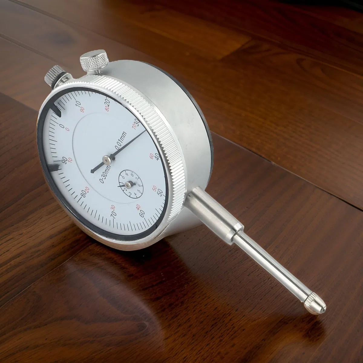 Indicador de -30 mm con resolución de 0.01 mm, para calibre trasero de lengüeta para desviación del eje, concentricidad del husillo y medición de retroceso de engranajes en metalurgia