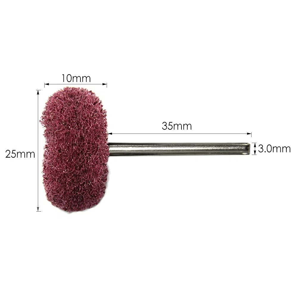 20 unids Mini Taladro abrasivo Cepillo de Nylon Pulido de Ruedas Pulido 3.2mm Shank Metal Polish for Dremel Set de Accesorios de Herramientas rotativas (Color : 20pcs Grit 400)