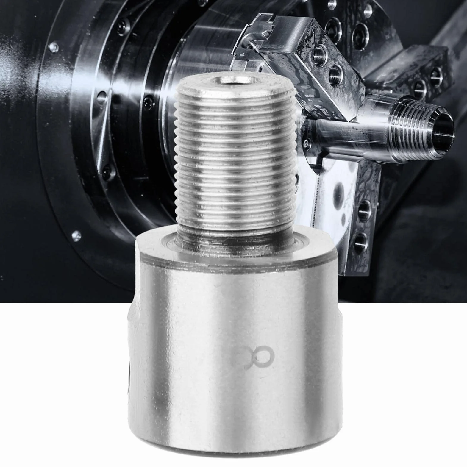 Varilla acero inoxidable, Varilla de conexión de portabrocas, varilla de conexión de portabrocas, varilla de conexión de acero inoxidable M14 * 1 para portabrocas de torno K01-50/63 K02-50/63