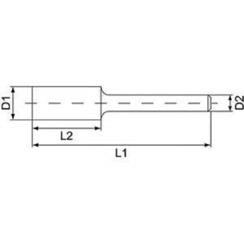 RUKO 116015A - Fresas metal duro para aluminio forma A - ZYA Cilíndrica sin dentado frontal (6 x 58 mm)