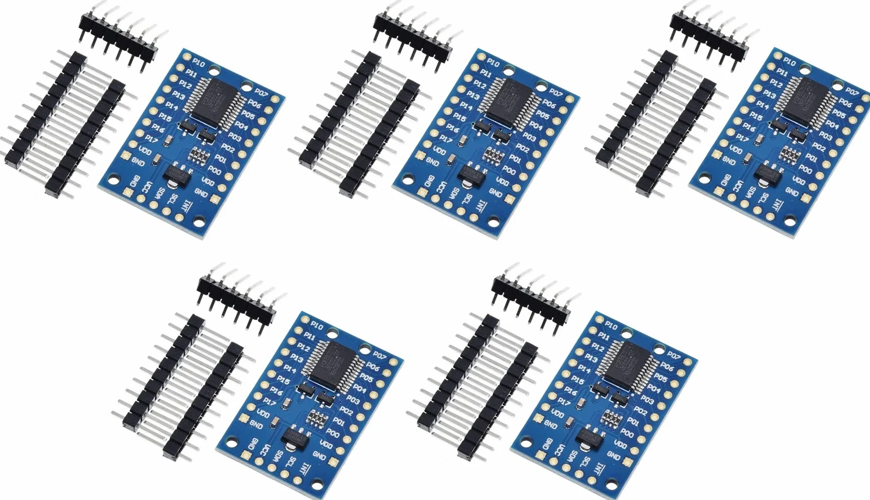5 uds. Módulo expansor IO de 16 bits PCF8575 I2C a Placa de expansión de Puerto 16IO