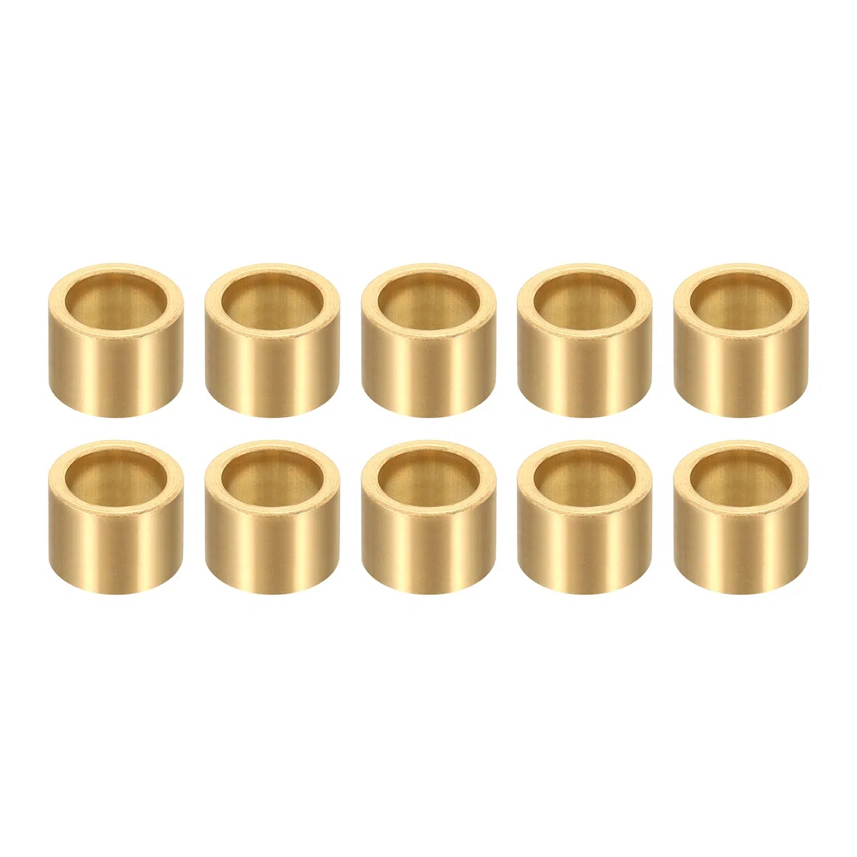 QUARKZMAN 10 Piezas De Cojinetes De Manga 12mm Diámetro Interior X 16mm Diámetro Exterior X 12mm Longitud Cojinetes Autolubricantes De Bronce Sinterizado