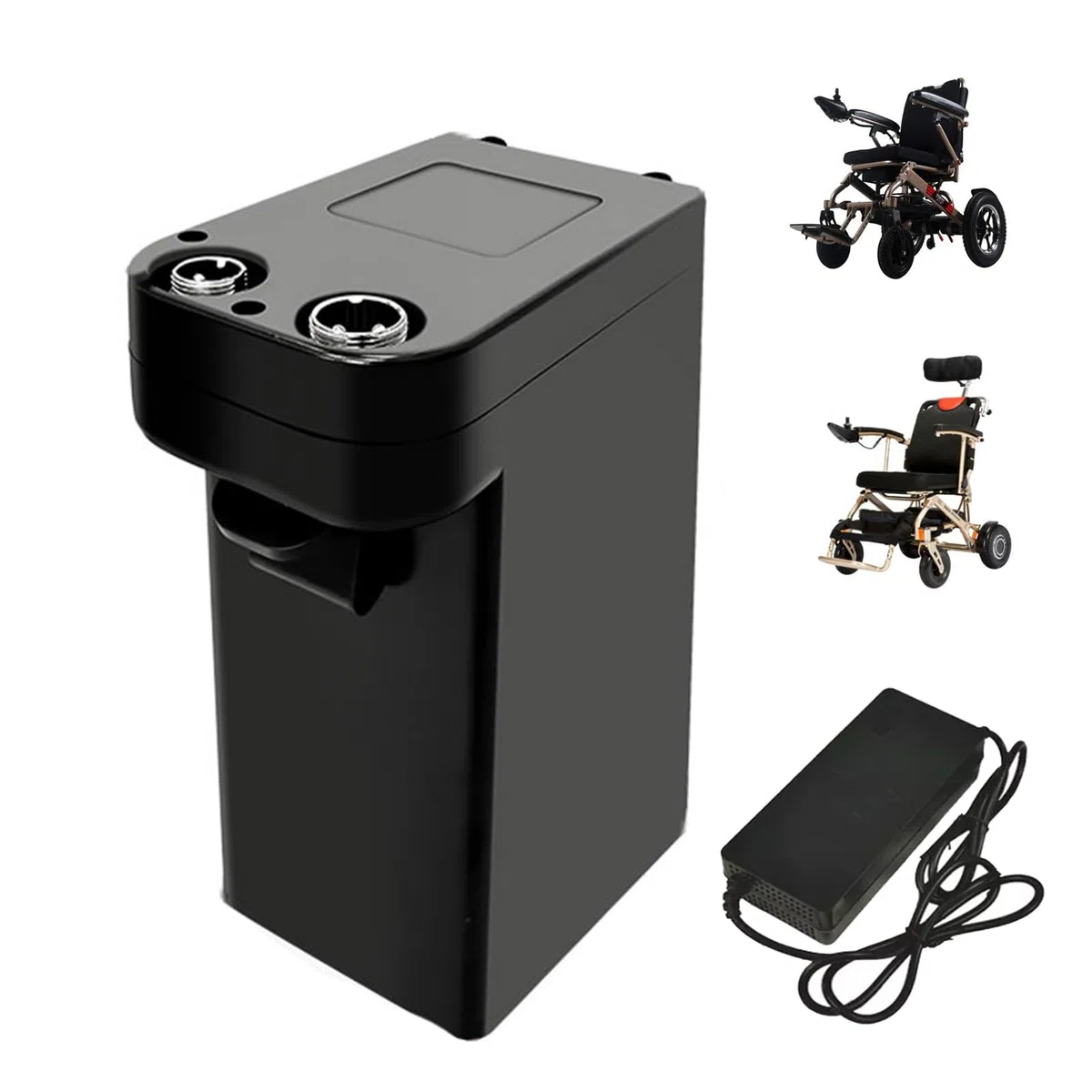 Paquete de baterías de Litio de 24 V 6 Ah 8 Ah 10 Ah 12 Ah 15 Ah Batería para Silla de Ruedas eléctrica de 24 V Paquete de baterías de Litio con Cargador