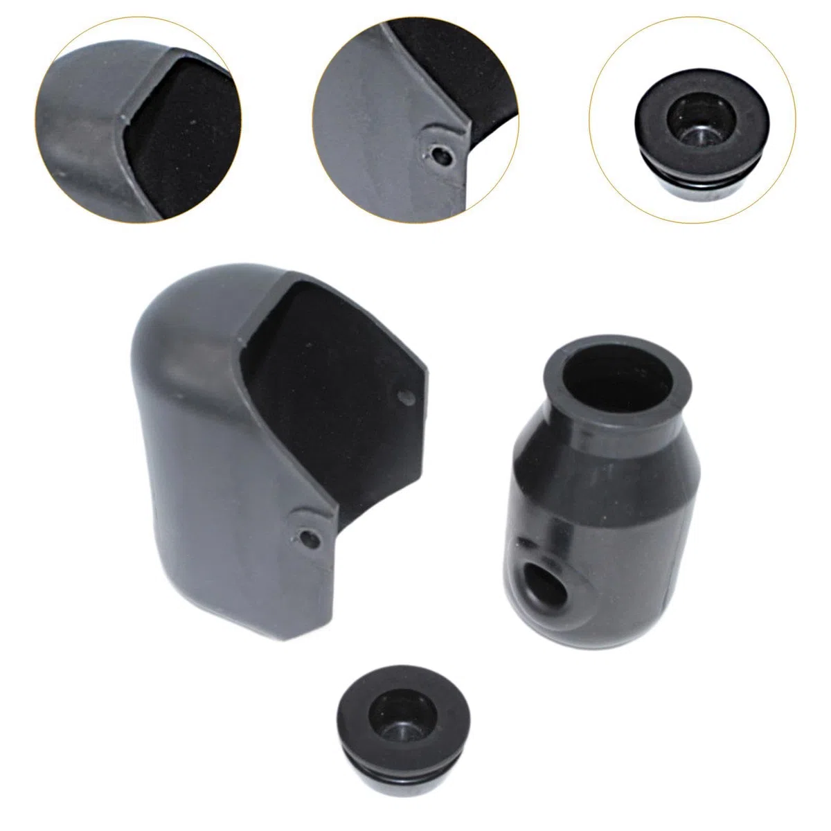 MERIGLARE 3 Piezas Tanque de Aceite para Elevadora con Tapón Y Protector Accesorios para Transpaleta Manual de Goma Resistente Adecuado para Manteni, 3 Piezas