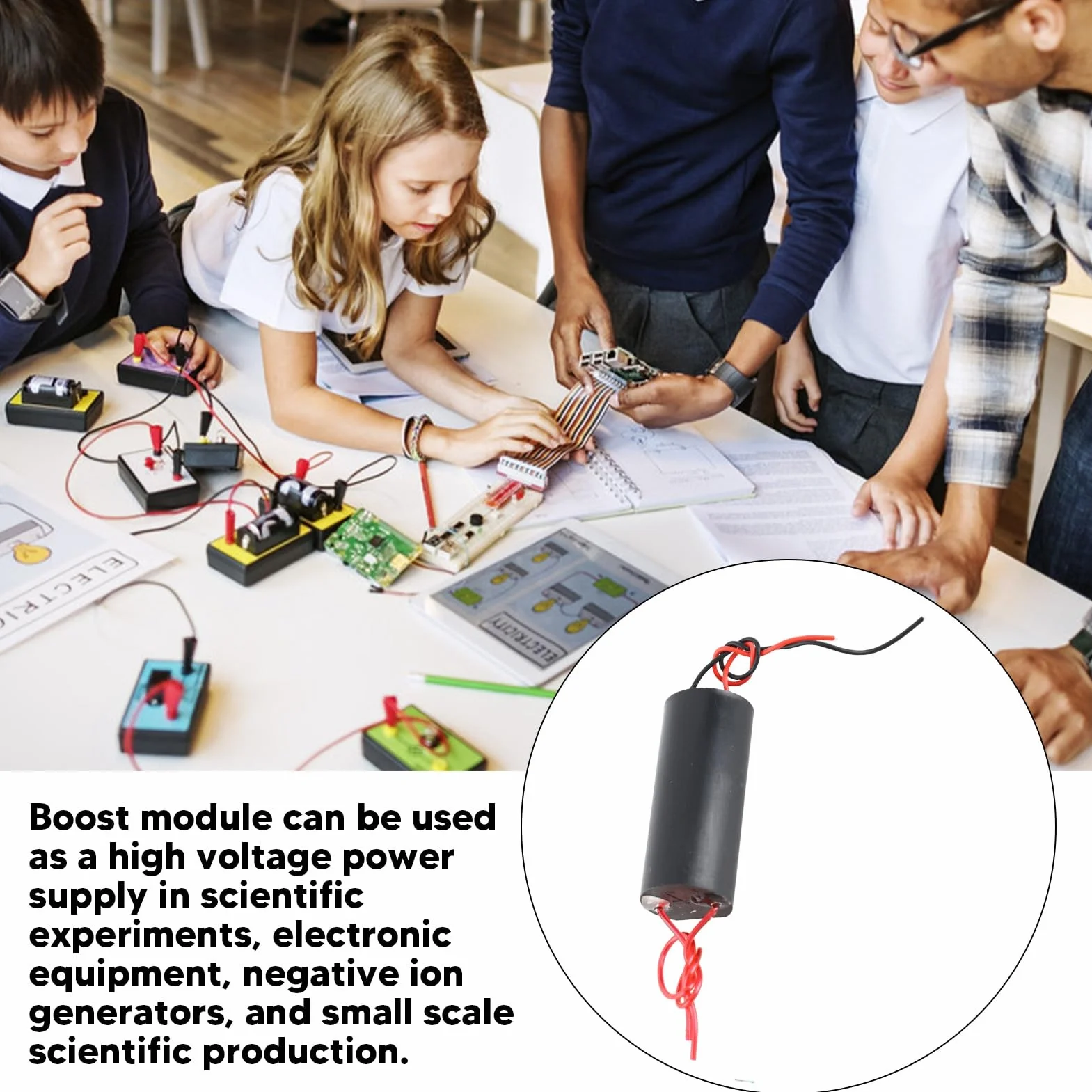 Generador de Alta Tensión 400000v, Generador de Impulsos de 3V-6V CC a 400Kv, Módulo de Potencia Elevador, Transformador de Tensión, Inversor, Fuente Arc, para Experimentos Y Equipos Electrónicos